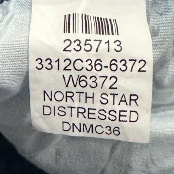 PAIGE Genevieve Flare North Star Distressed Wide Leg High Rise Denim Jeans 25 - Picture 7 of 7